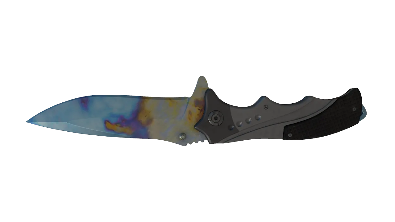 Nomad Knife | Case Hardened seed #430, back