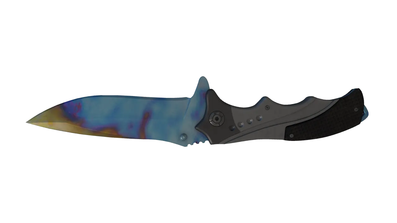 Nomad Knife | Case Hardened seed #449, back