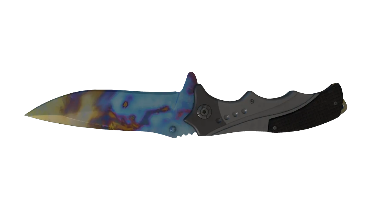 Nomad Knife | Case Hardened seed #504, back