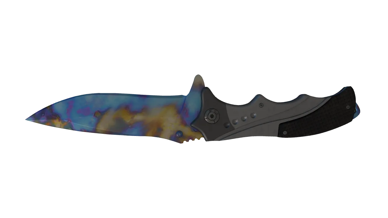Nomad Knife | Case Hardened seed #537, back
