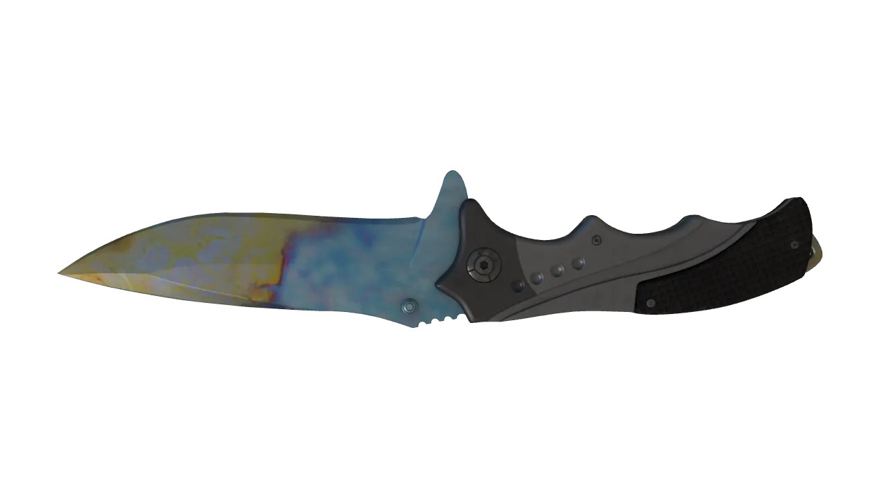 Nomad Knife | Case Hardened seed #547, back