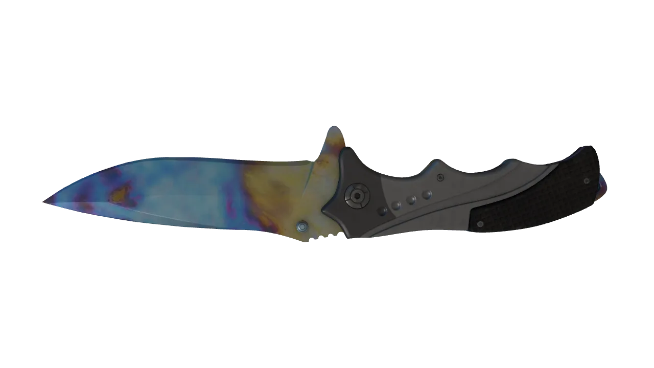 Nomad Knife | Case Hardened seed #571, back