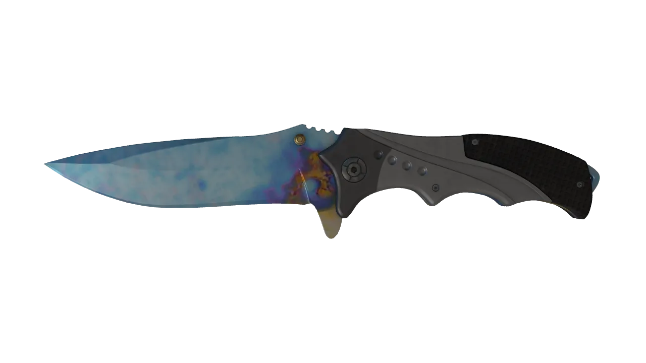 Nomad Knife | Case Hardened seed #577, front