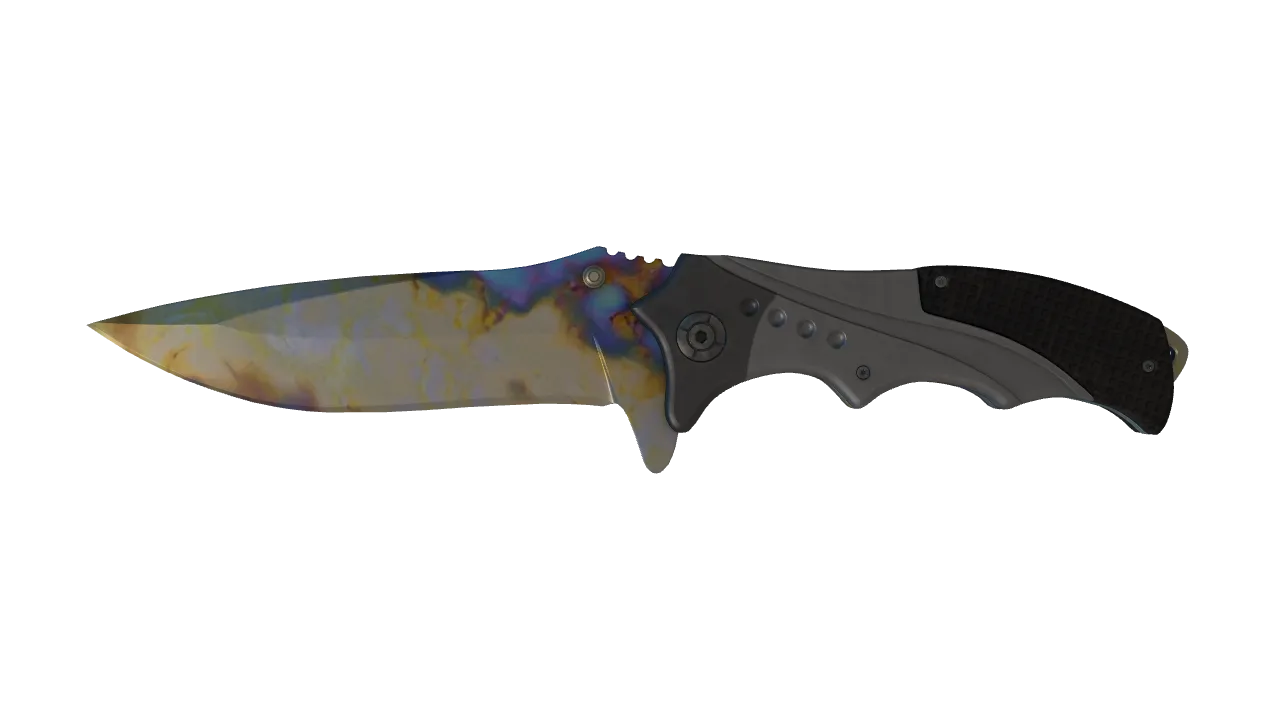Nomad Knife | Case Hardened seed #58, front