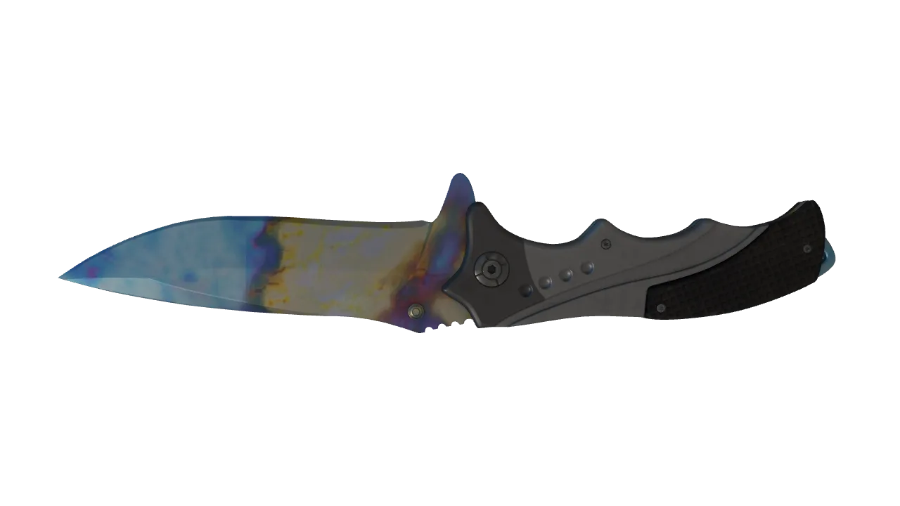 Nomad Knife | Case Hardened seed #592, back