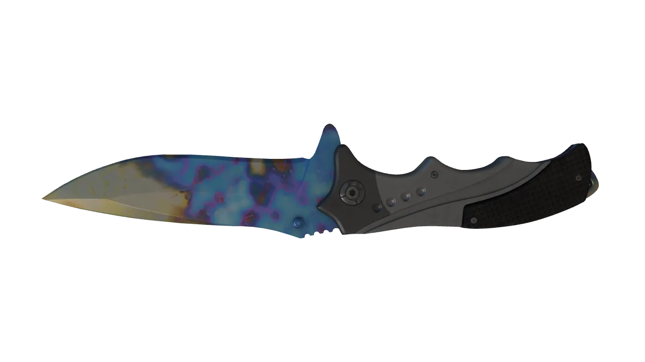 Nomad Knife | Case Hardened seed #607, back