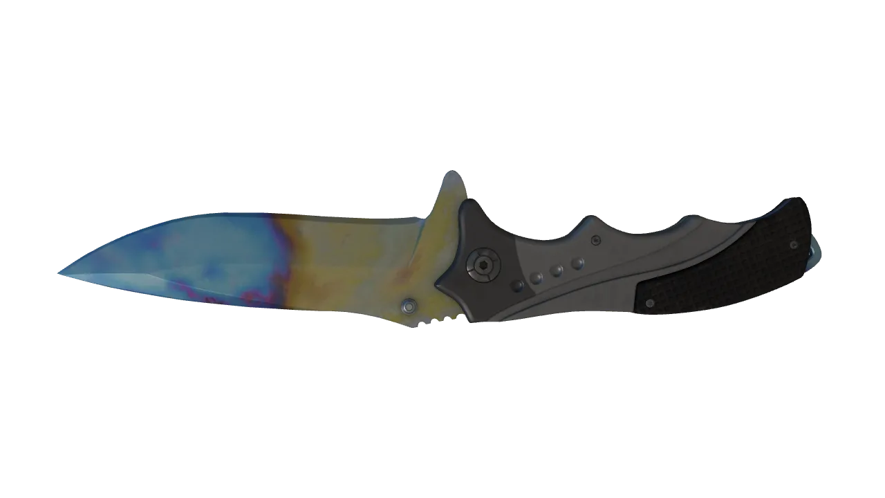 Nomad Knife | Case Hardened seed #617, back