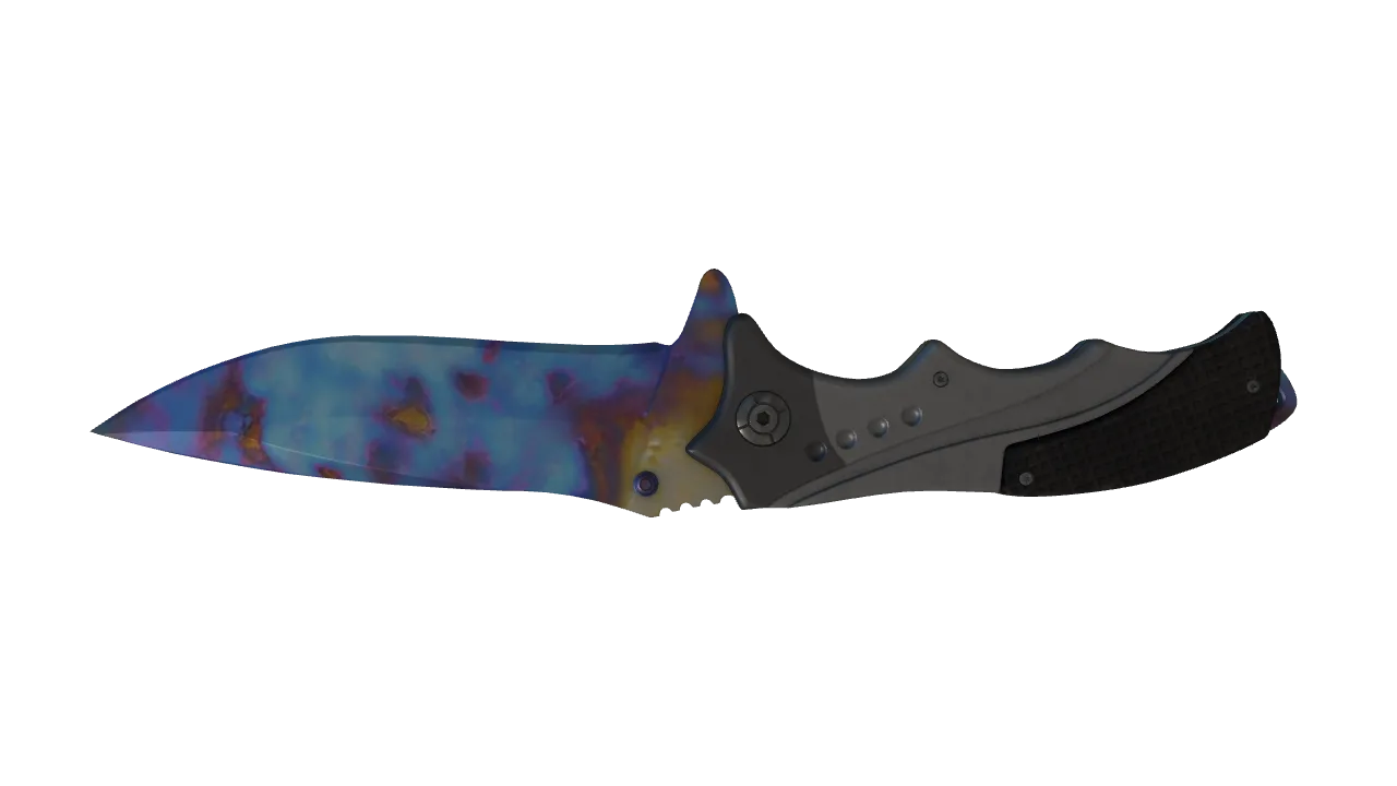 Nomad Knife | Case Hardened seed #619, back