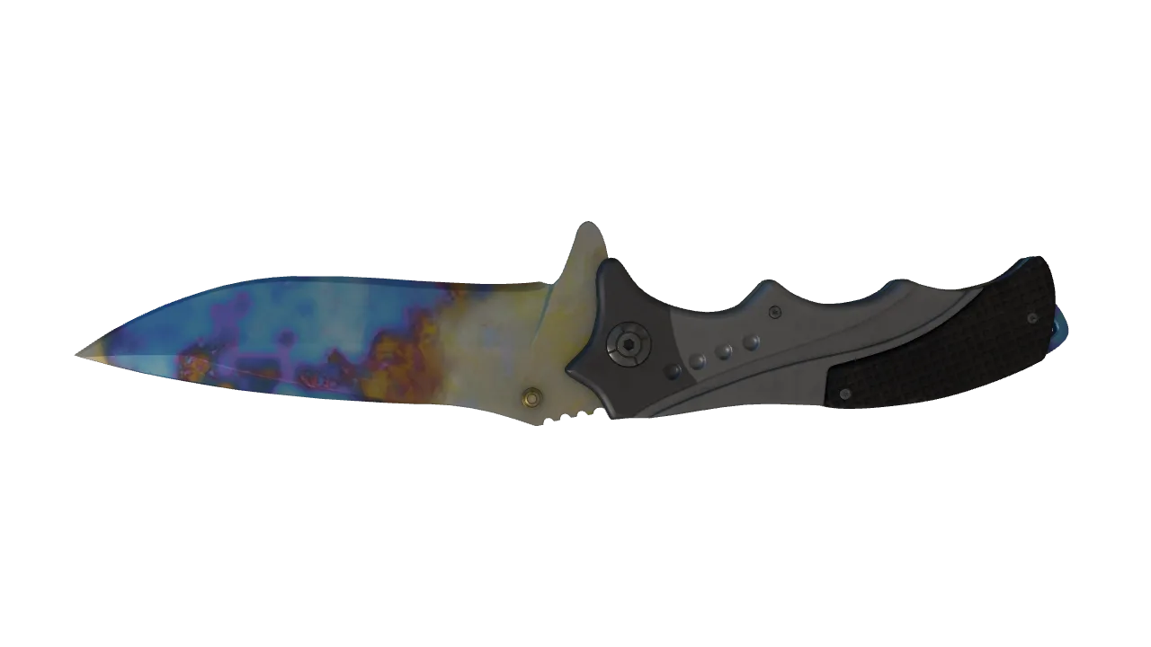 Nomad Knife | Case Hardened seed #63, back