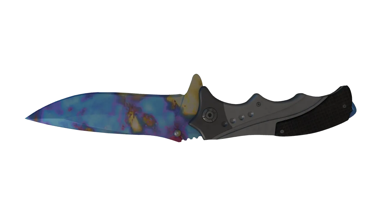 Nomad Knife | Case Hardened seed #636, back