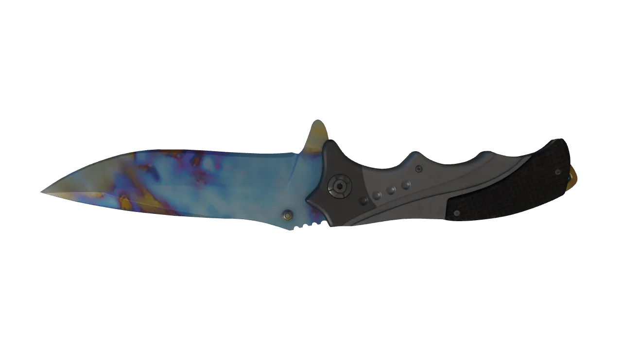 Nomad Knife | Case Hardened seed #640, back