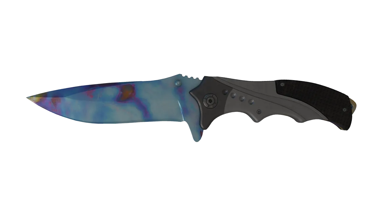 Nomad Knife | Case Hardened seed #640, front