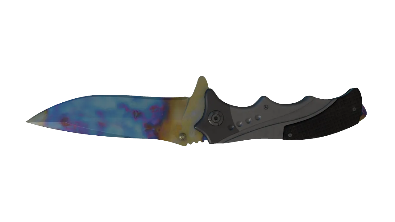 Nomad Knife | Case Hardened seed #641, back