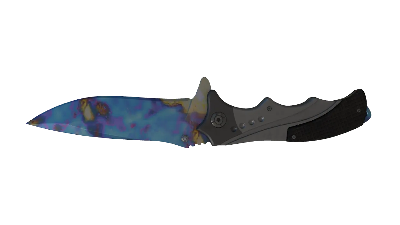 Nomad Knife | Case Hardened seed #649, back