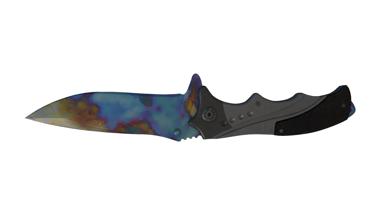 Nomad Knife | Case Hardened seed #651, back