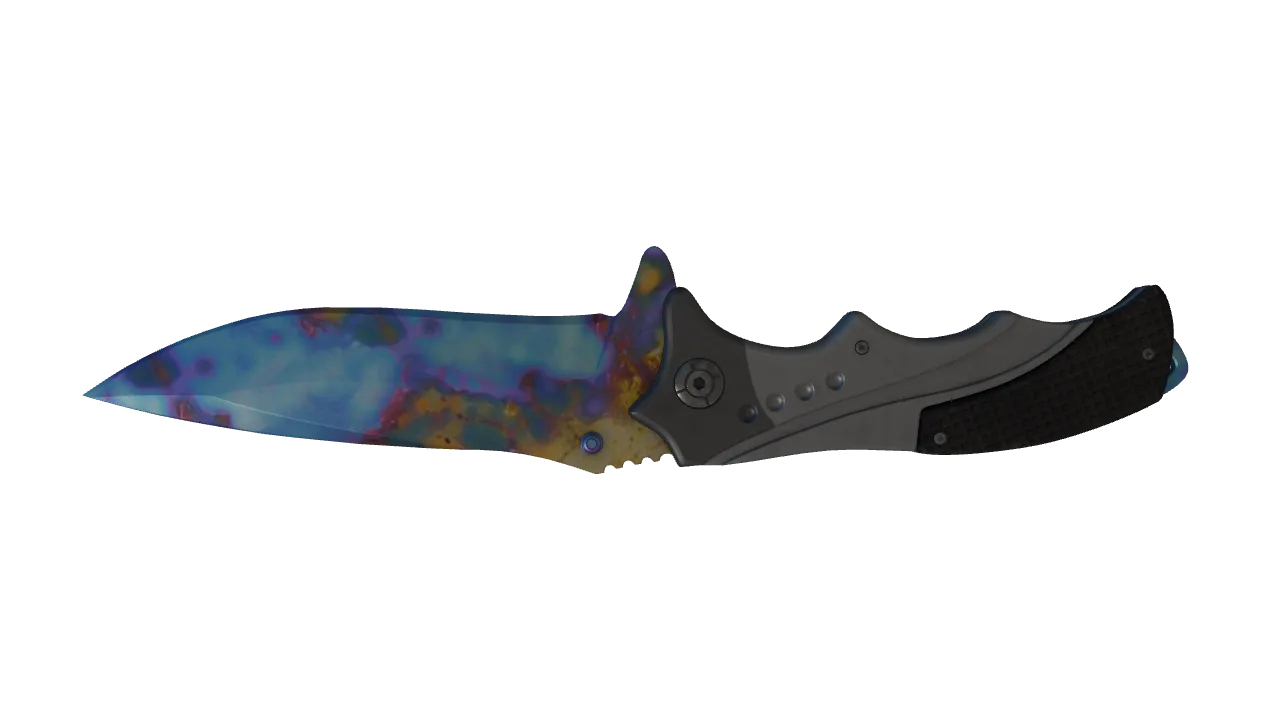 Nomad Knife | Case Hardened seed #665, back