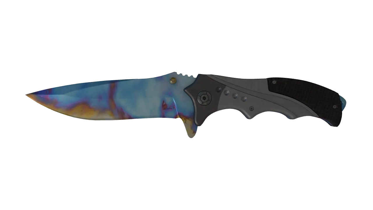 Nomad Knife | Case Hardened seed #668, front