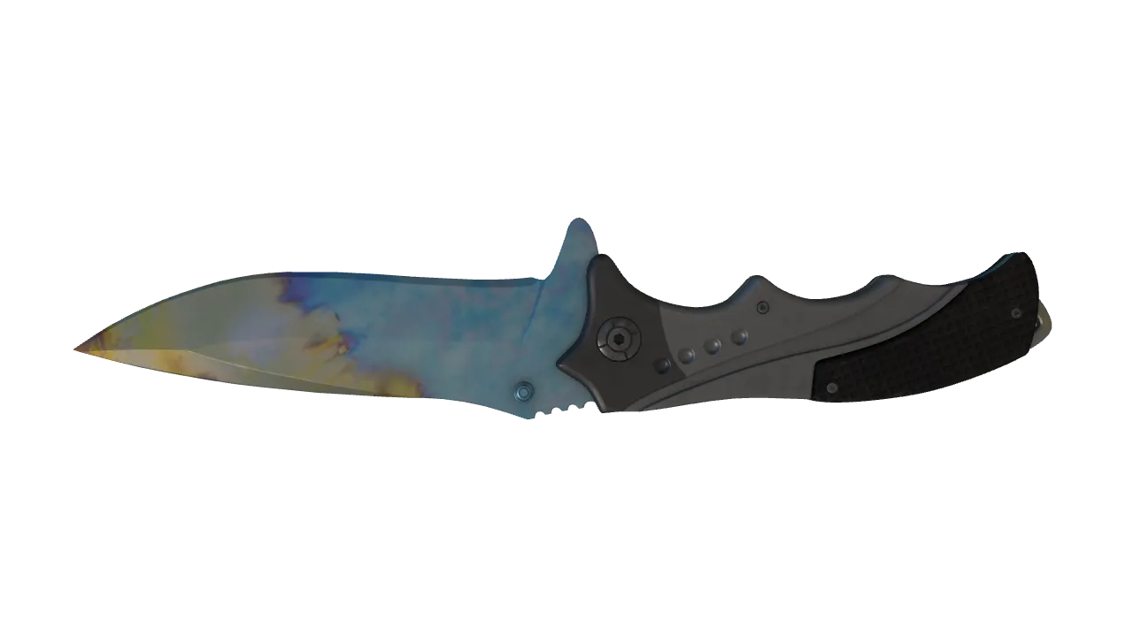 Nomad Knife | Case Hardened seed #67, back