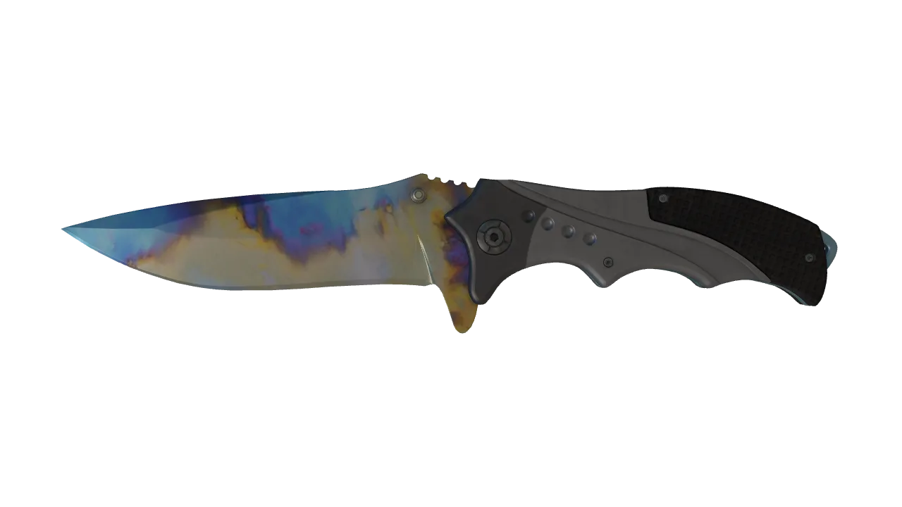 Nomad Knife | Case Hardened seed #681, front