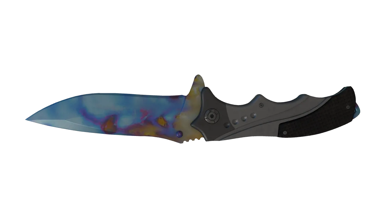 Nomad Knife | Case Hardened seed #689, back