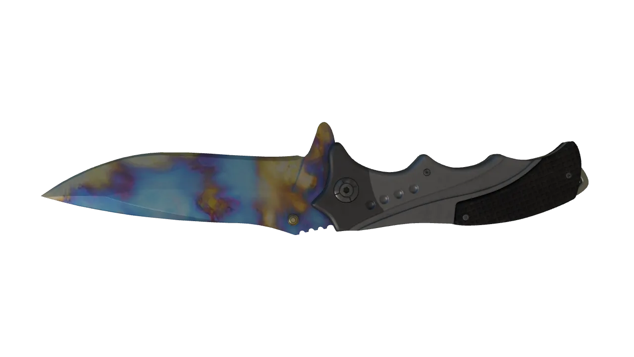 Nomad Knife | Case Hardened seed #690, back