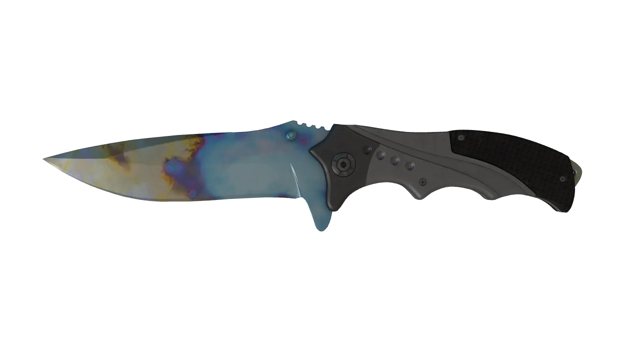 Nomad Knife | Case Hardened seed #693, front
