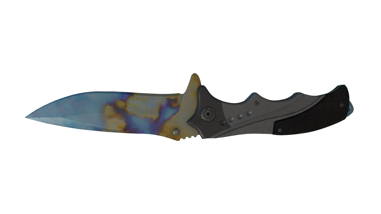 Nomad Knife | Case Hardened seed #715, back