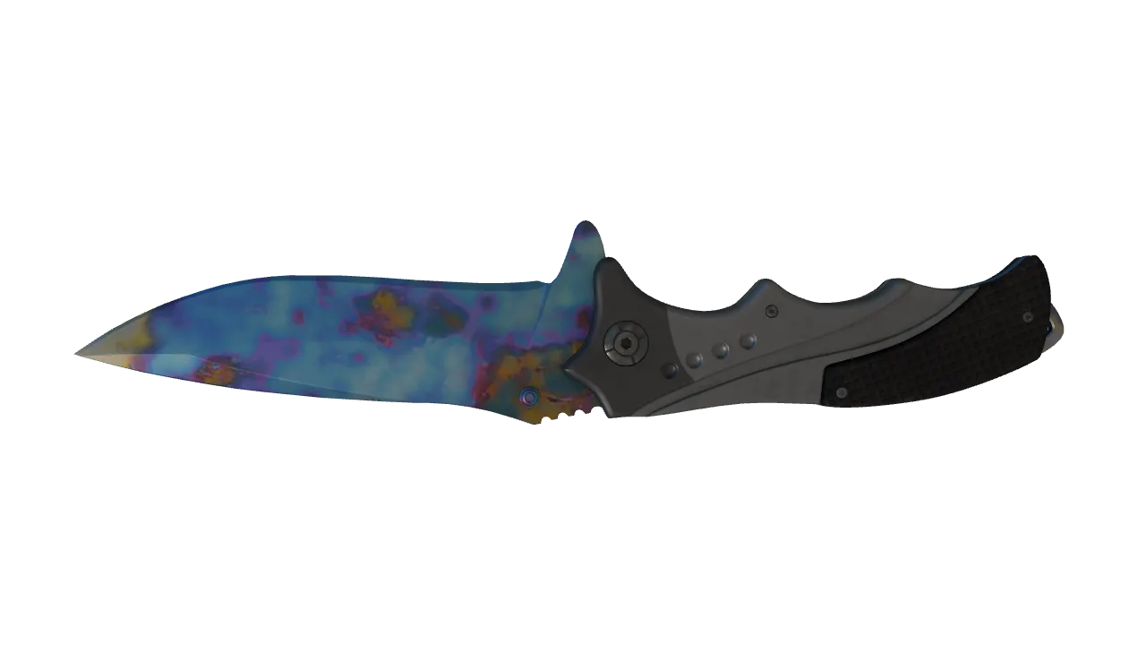 Nomad Knife | Case Hardened seed #719, back