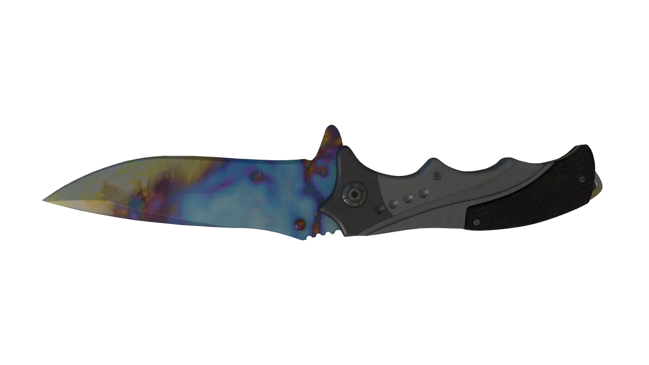 Nomad Knife | Case Hardened seed #729, back