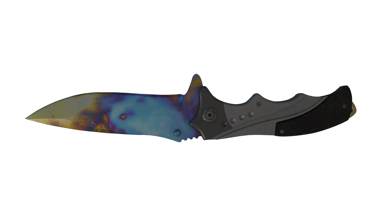 Nomad Knife | Case Hardened seed #731, back