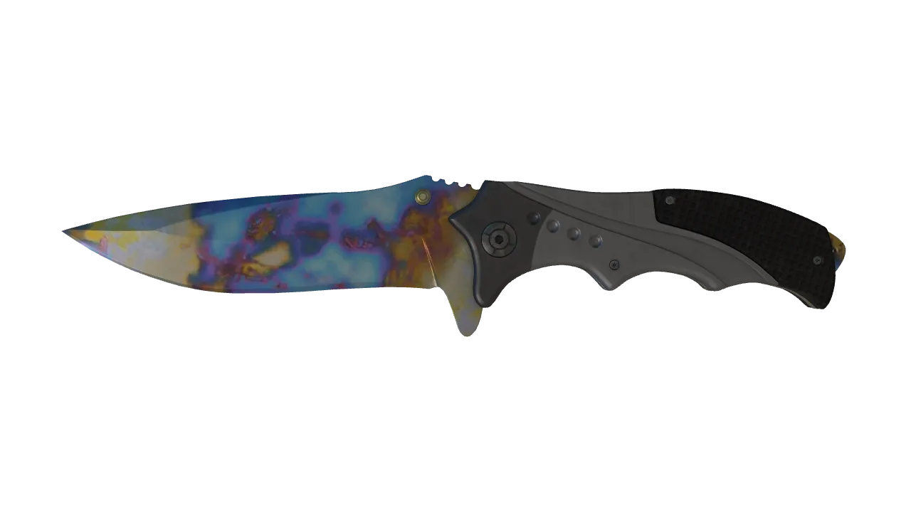 Nomad Knife | Case Hardened seed #740, front