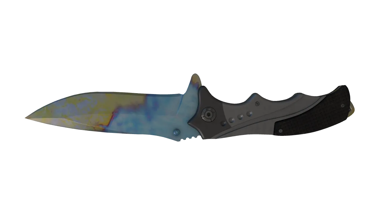 Nomad Knife | Case Hardened seed #776, back