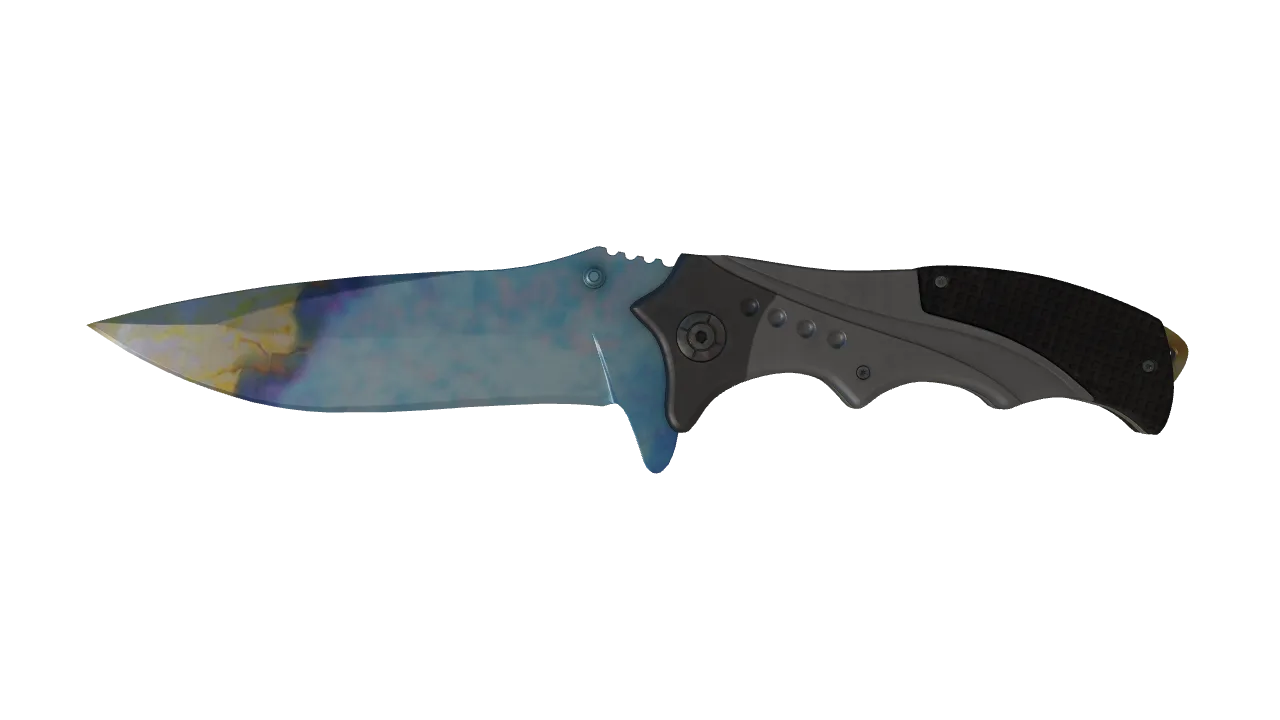 Nomad Knife | Case Hardened seed #776, front