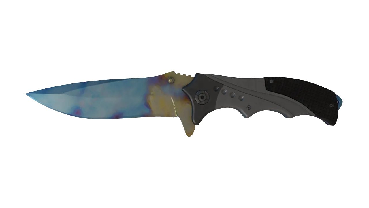 Nomad Knife | Case Hardened seed #791, front