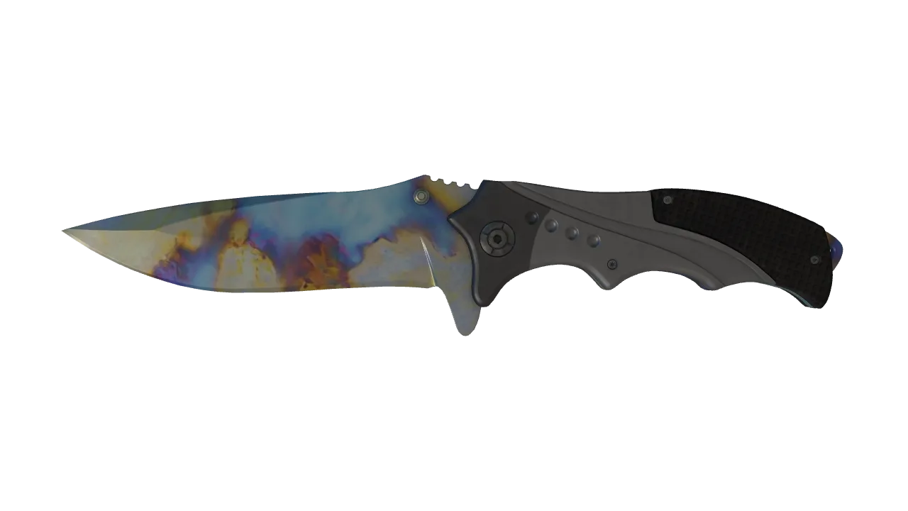Nomad Knife | Case Hardened seed #797, front