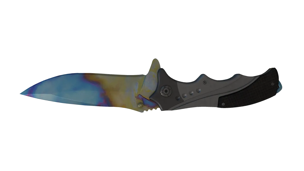 Nomad Knife | Case Hardened seed #81, back