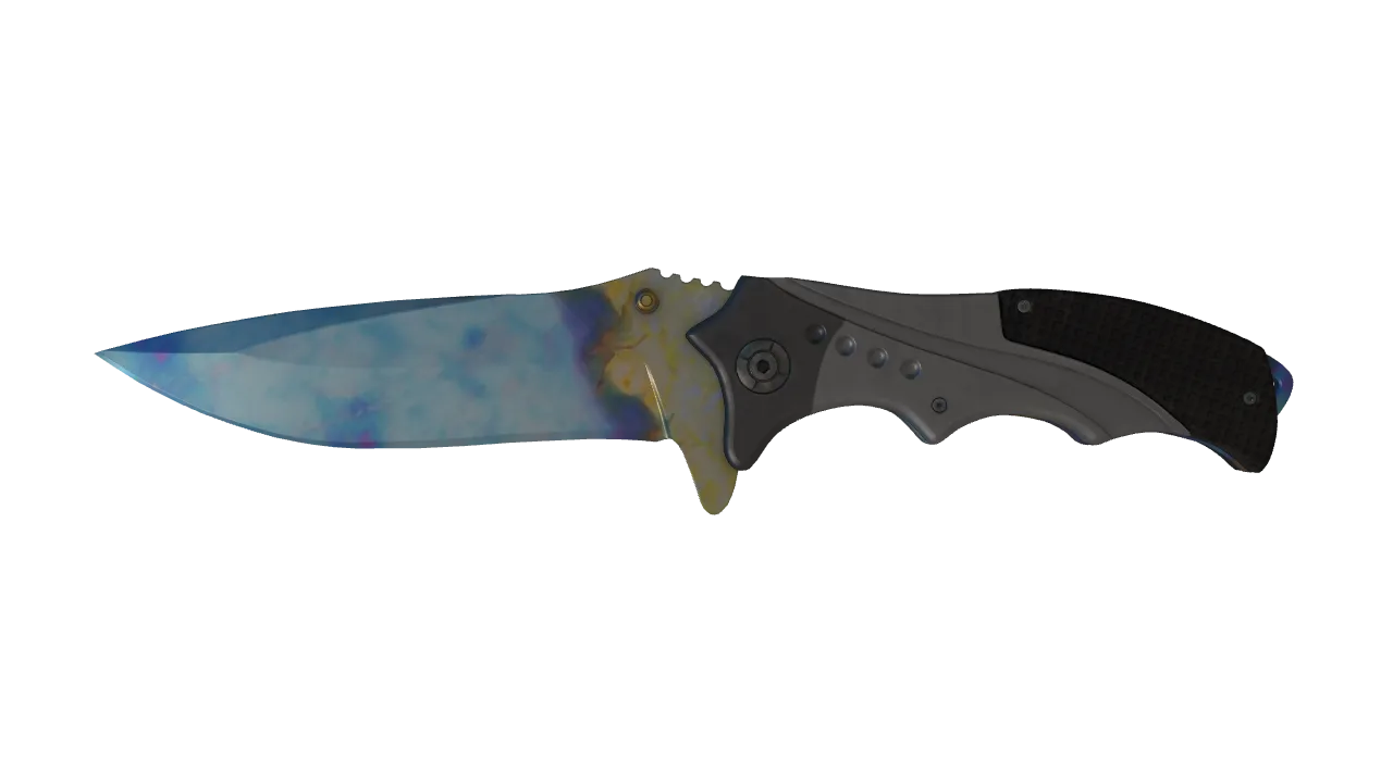 Nomad Knife | Case Hardened seed #823, front