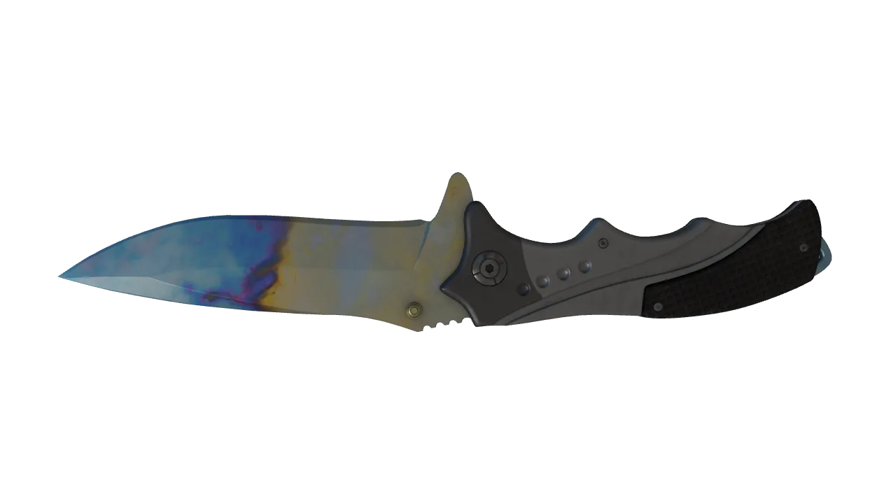 Nomad Knife | Case Hardened seed #844, back