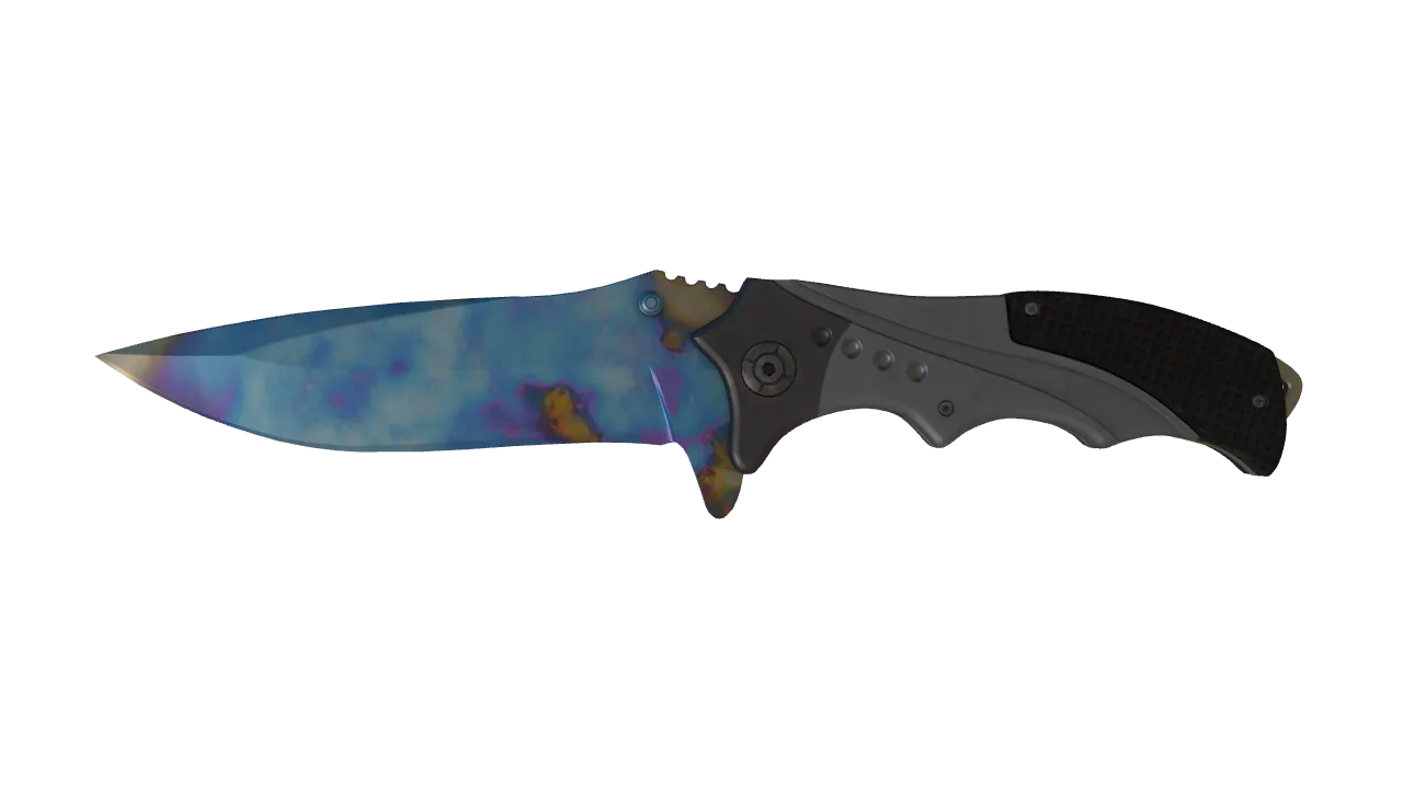 Nomad Knife | Case Hardened seed #849, front