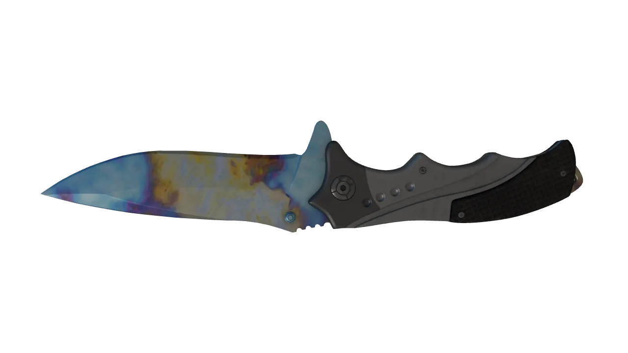 Nomad Knife | Case Hardened seed #878, back
