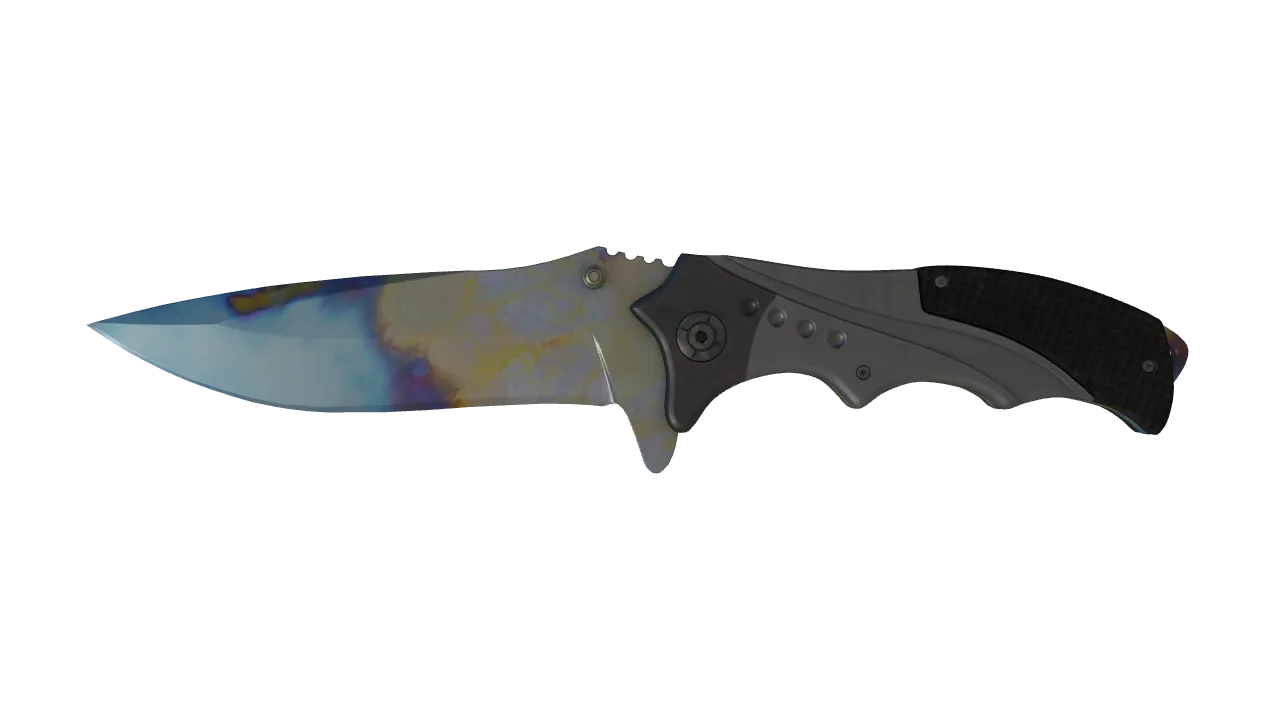 Nomad Knife | Case Hardened seed #878, front