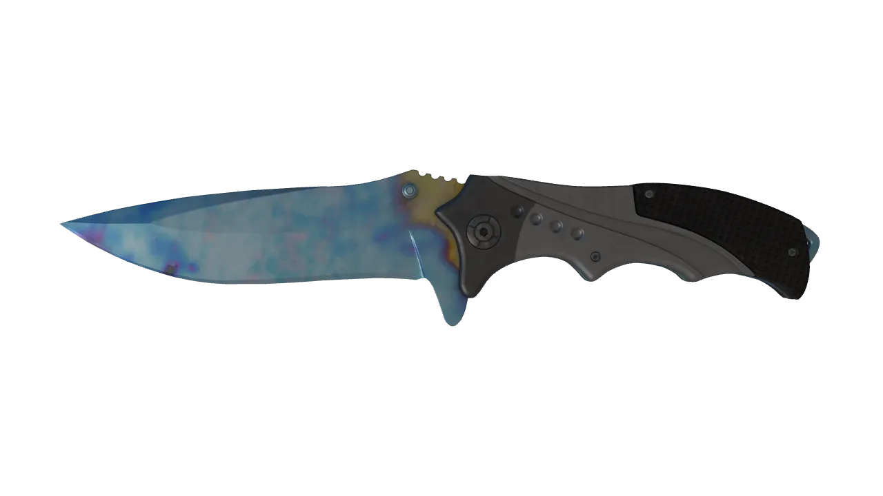 Nomad Knife | Case Hardened seed #879, front