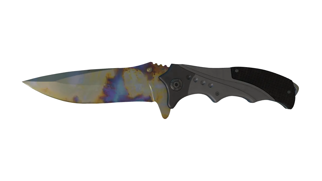 Nomad Knife | Case Hardened seed #880, front