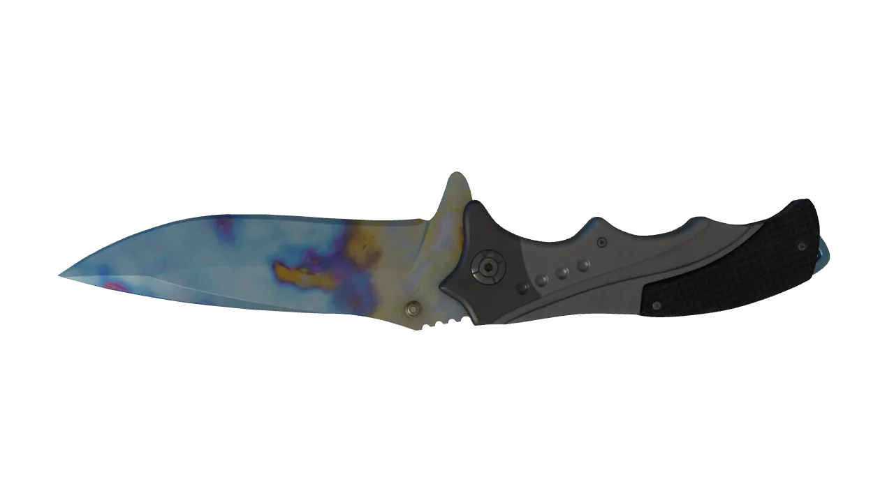 Nomad Knife | Case Hardened seed #887, back