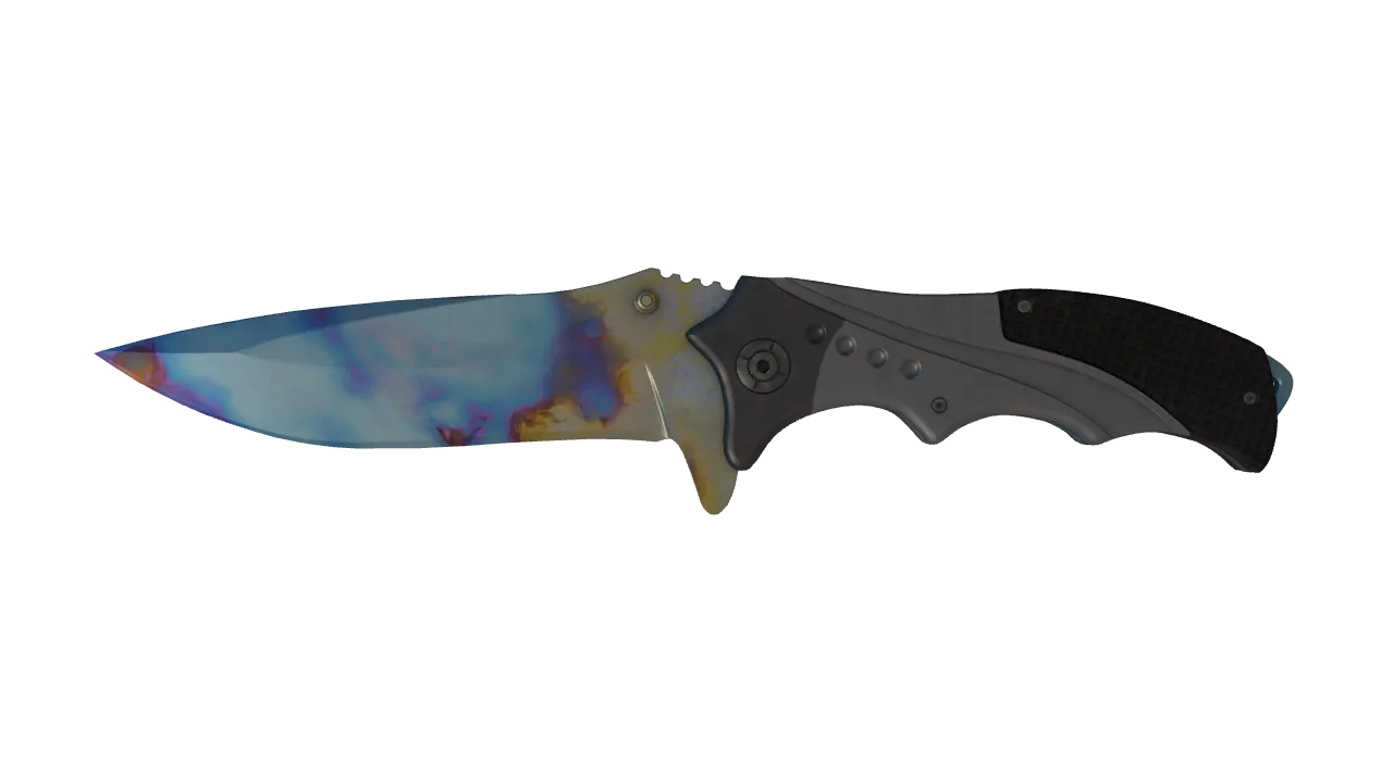 Nomad Knife | Case Hardened seed #887, front