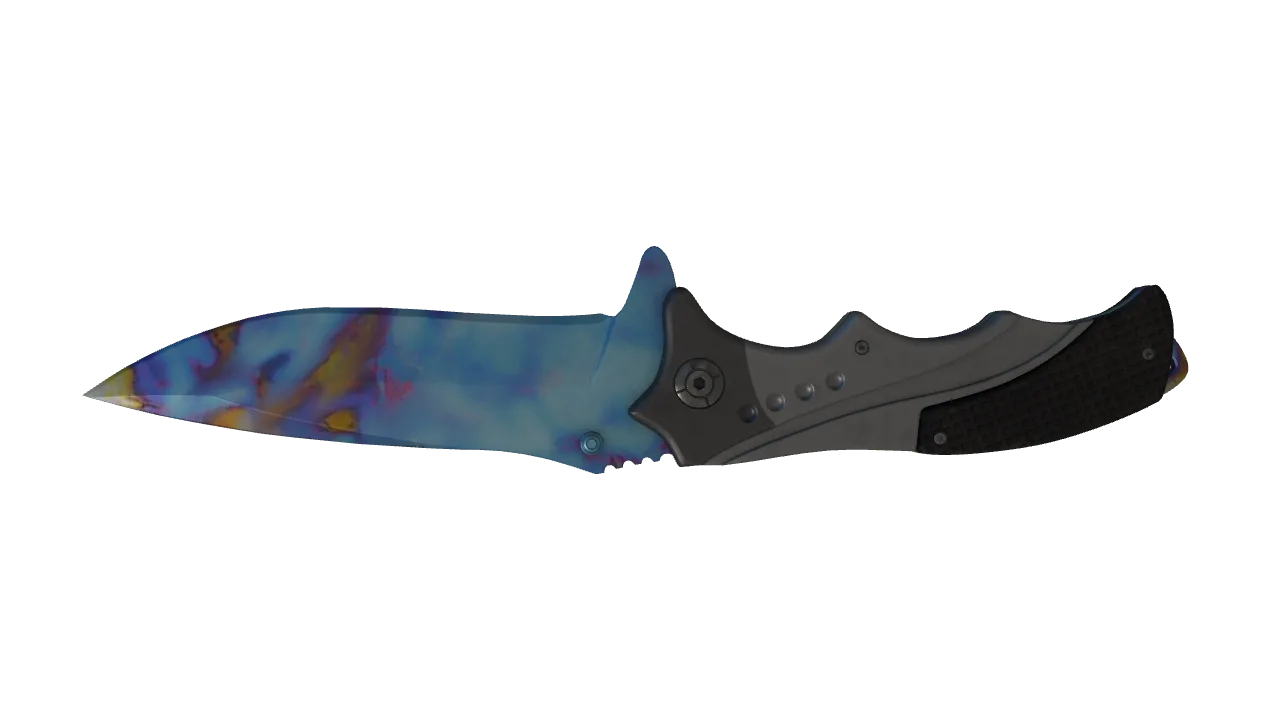 Nomad Knife | Case Hardened seed #91, back