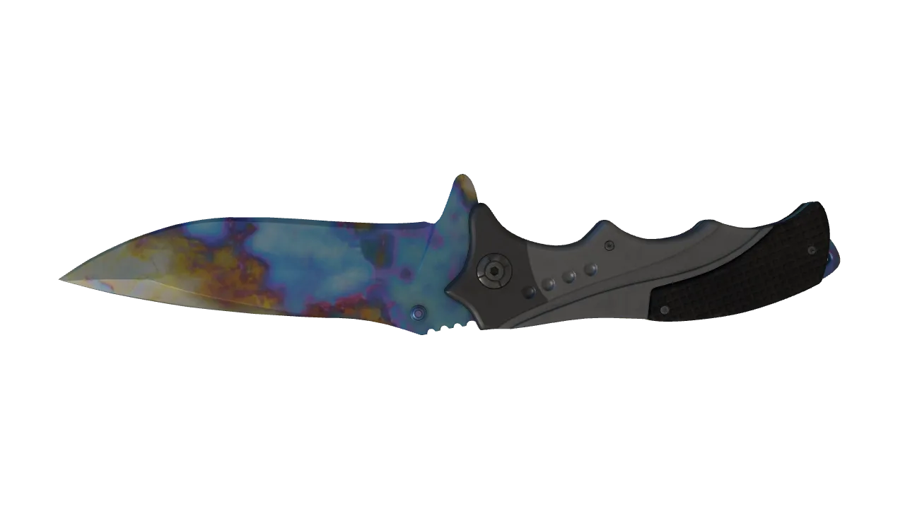 Nomad Knife | Case Hardened seed #910, back