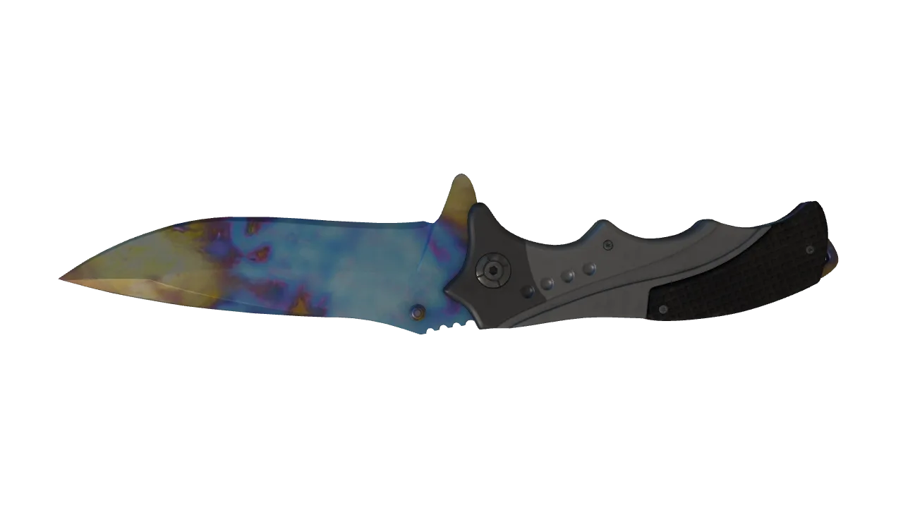 Nomad Knife | Case Hardened seed #940, back