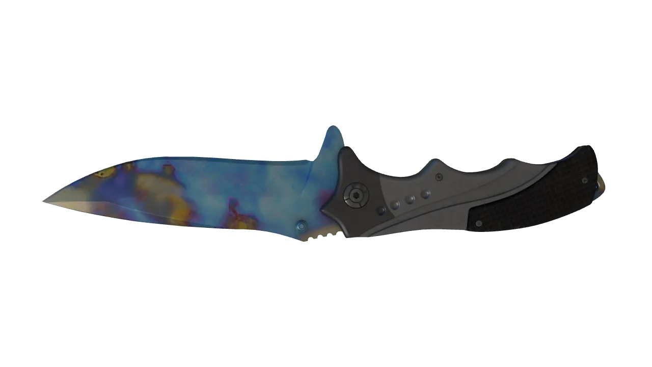 Nomad Knife | Case Hardened seed #954, back