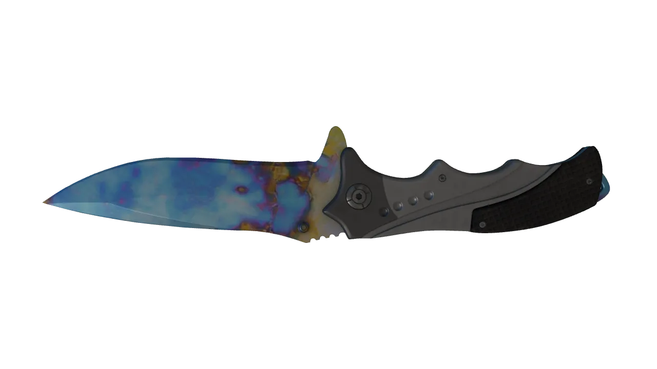 Nomad Knife | Case Hardened seed #955, back